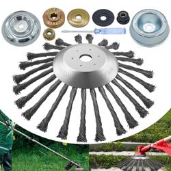 10 Inch Steel Wire Rotary Weed Brush ص