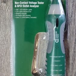 Commercial Electric
DualCheck 2-in-1 Tester, 50-1000V AC Non-Contact Voltage Analog Detector and GFCI Outlet Circuit Analyzer