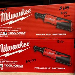Milwaukee M12 3/8” Ratchet Tool Only