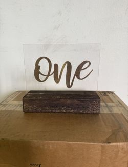 Table Numbers (wedding)