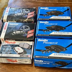 Bundle – 5 Brake Pad Sets – Bosch, Bendix, Raybestos (Like New)