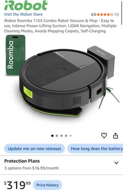 iRobot Roomba 115X Combo Robot Vacuum & Mop