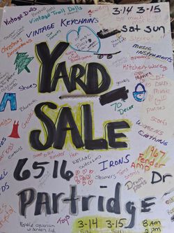 Yard Sale 7am2pm
