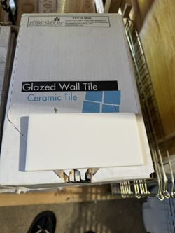 White Ceramic Subway Tile New In Box