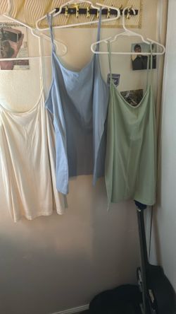 5 Sets Of Plus Size Light Color Tank Tops 
