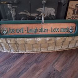 Copper & Wood Sign