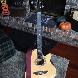 Fretlight FG-529 Acoustic Guitar Plus Accessories, Like New Condition