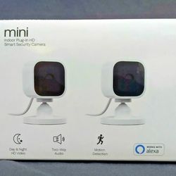 Blink mini camera 2 pack brand new