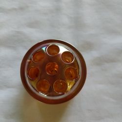 Antique Marigold Carnival Glass Holder