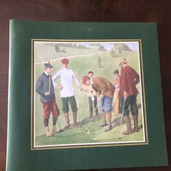 Golf Classic Vintage Scrapbook/Leather Vintage Scrapbook 
