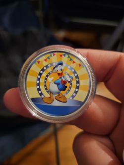 Disney Commemorative collectors coin featuring Donald Duck