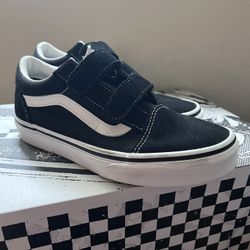 Vans Old Skool Strap Lace Size 2.5y