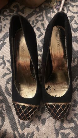 zapatillas hig hill black  gold negra y dorado size 8