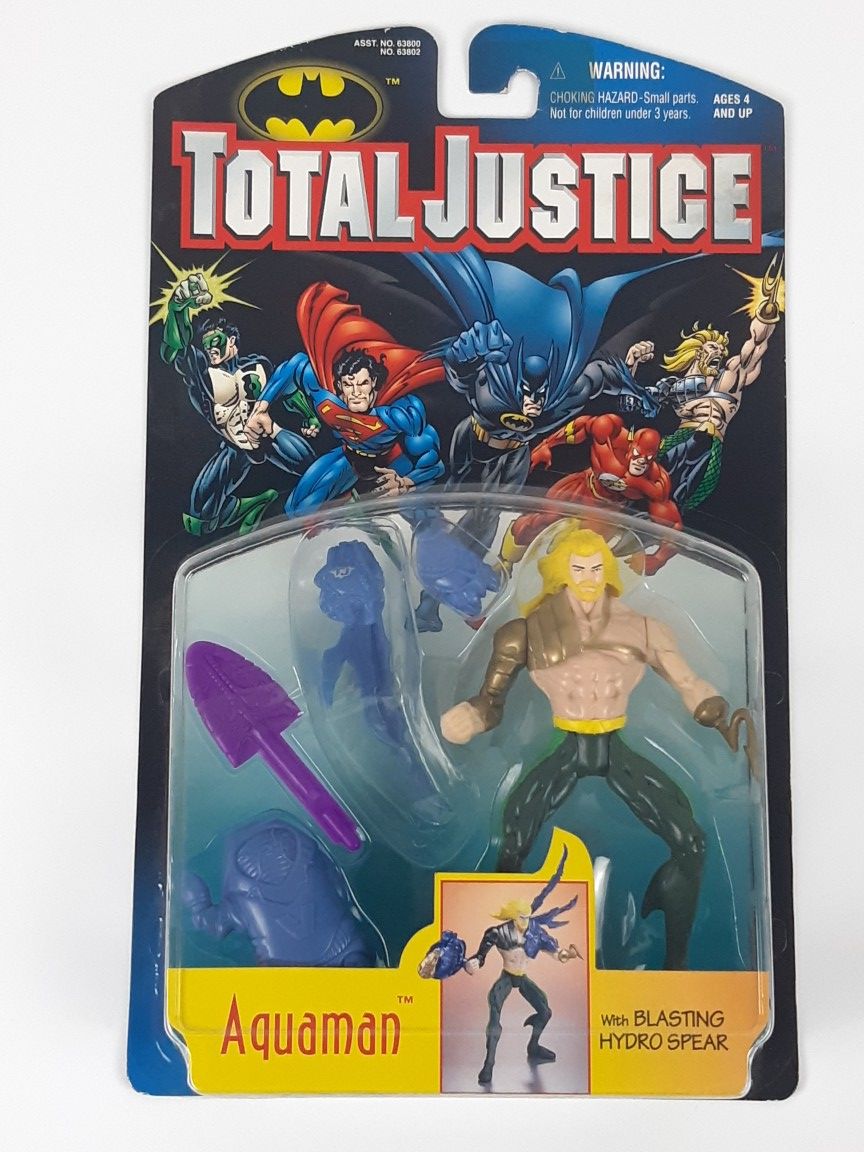 VTG 1996 Kenner Total Justice Action Figure - Aquaman **NEW**