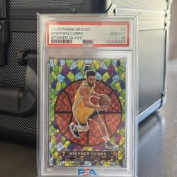 2020 stained glass stephen curry gem mint psa 10 case hit