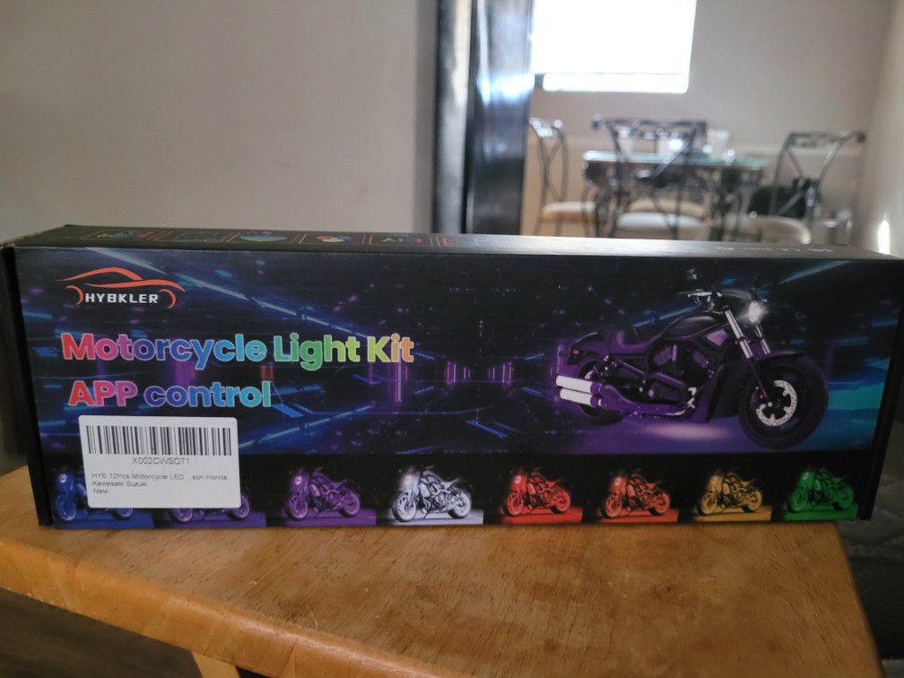 Motorcycle/car Body Glow Lights 12 Prongs 