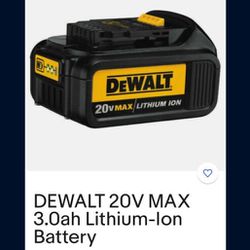 Dewalt Battery Works Great $19 FIRM PRICE 