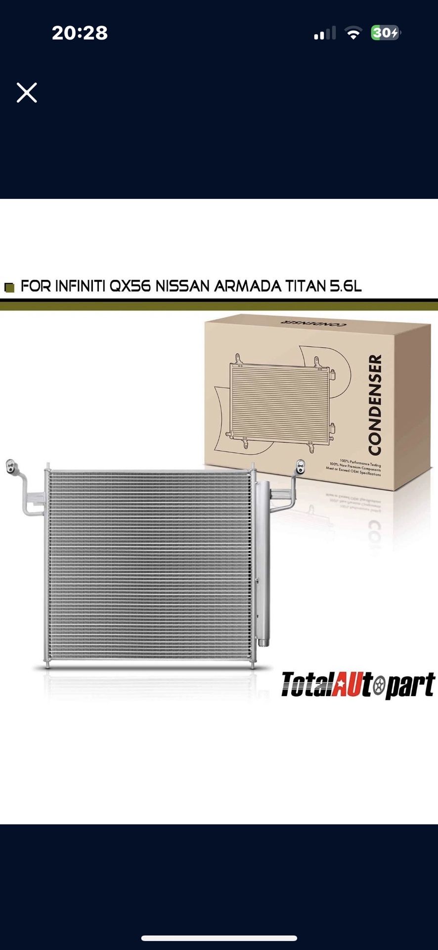 Ac Condenser Brand New  Nissan 