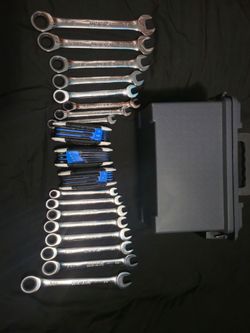 Hart Metric and Standard Ratcheting Wrenches , Hex keys and ammo can