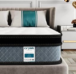 10in Twin size Medium Gel Memory Foam Mattress with Pocket Spring Hybrid Mattress, Medium Comfort, Breathable & Durable