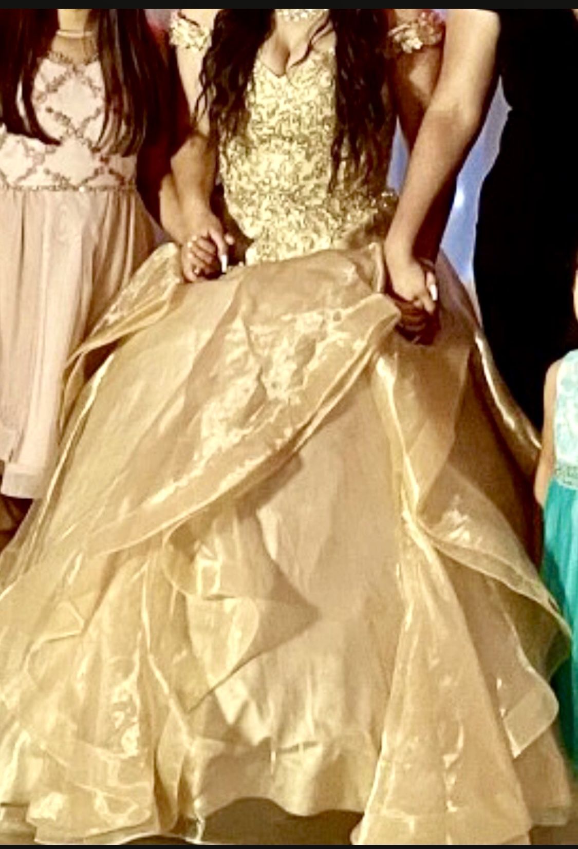 Beautiful Gold Prom Dress 