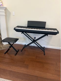 Yamaha P-105 Digital Piano | 88-Key Weighted Keyboard + Stand & Bench