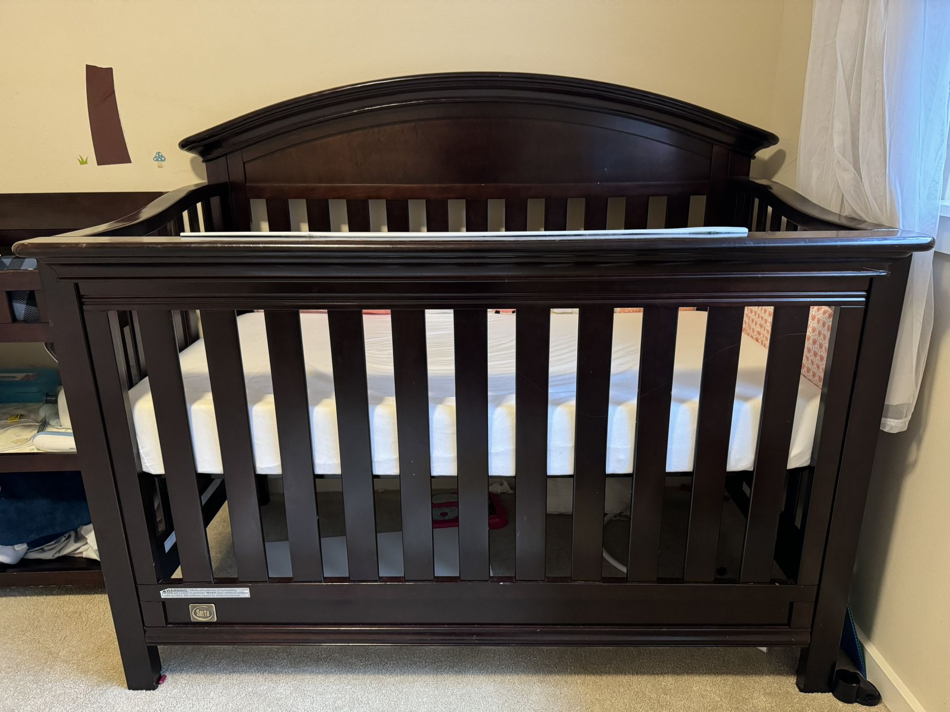 Baby Crib & Diaper Changing Table