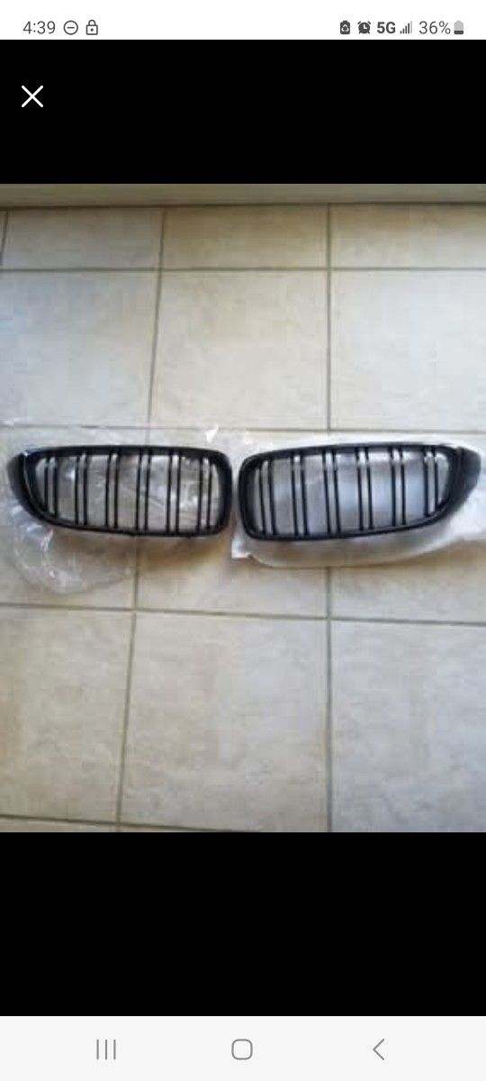 Gloss black kidney Grill Twin bar for BMW 4-series F32 / F33 2014+