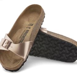 Birkenstock bronze  Slide Sandals Brand new without tag never worn