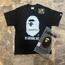 Black and white bape shirt