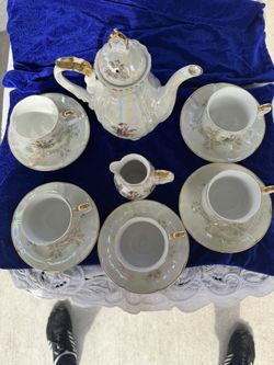 Collector Tea Cup Set Japanese Antique Ceramic