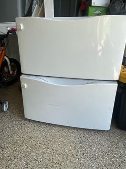 Washer Dryer Pedestal Drawers Set of 2