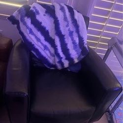 Leather Sofa Chair And Ottoman