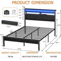 New Full Bed&frame Combo $300