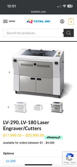 Roland Lv290 Laser Cuter Like New