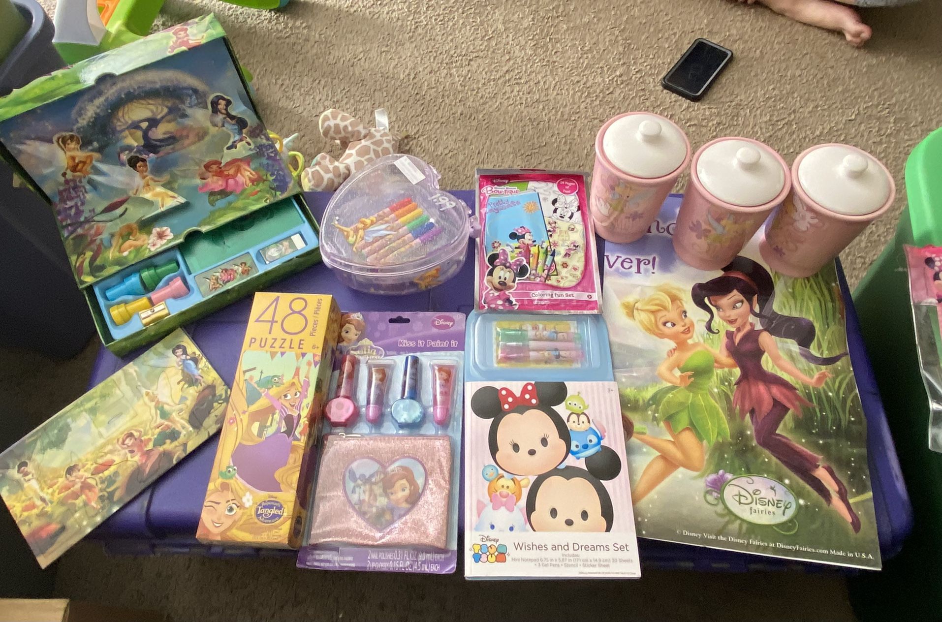 Misc Lot #6 Disney Princess Tinker Bell Tangled Sophia Minnie Tsum Tsum’s Doc McStuffins