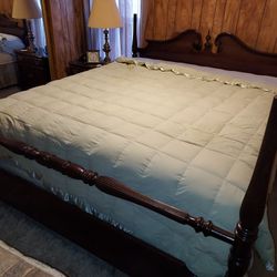 Vintage Ethan Allen King Size Bed Frame