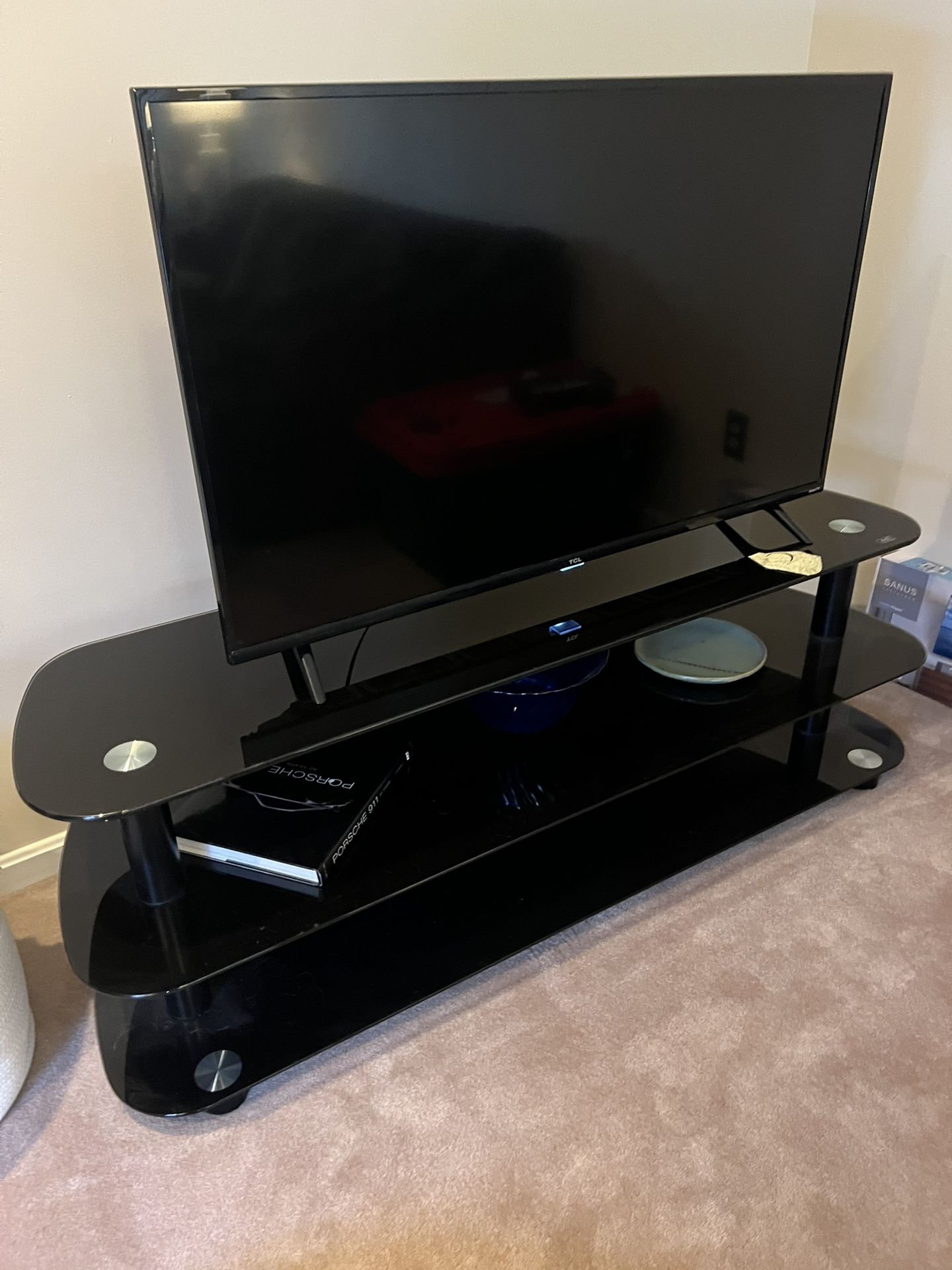 Bell’o Tempered glass TV Stand 