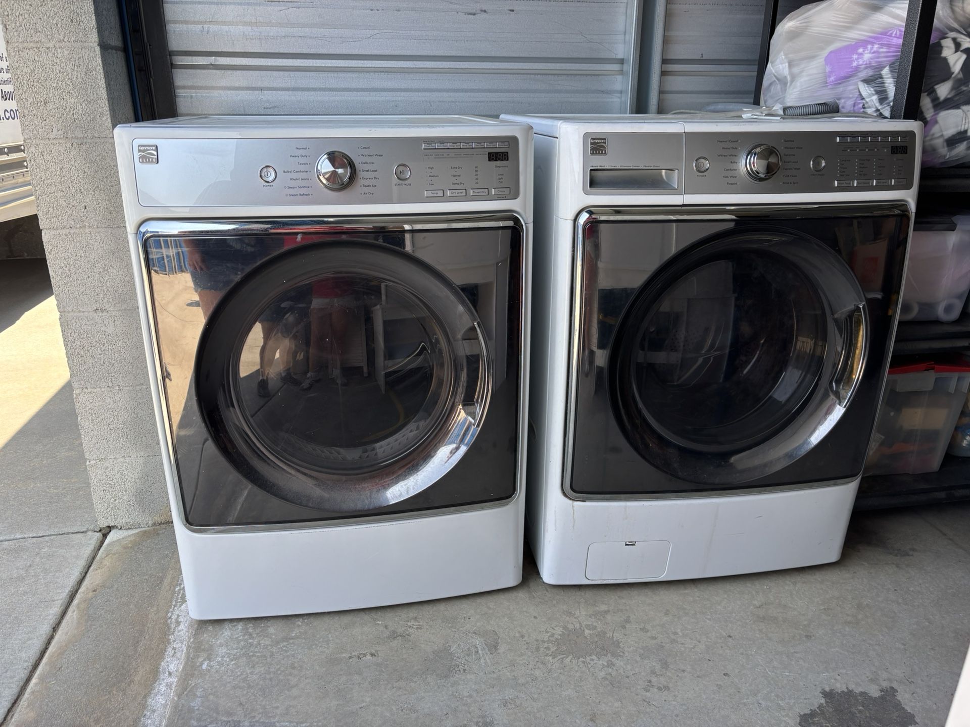 Kenmore elite Washer and Dryer Set