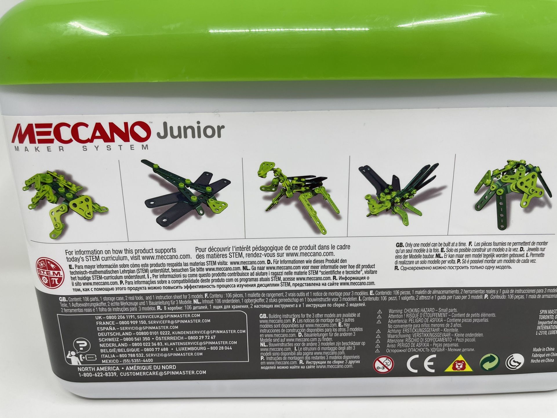 Meccano Junior Toolbox Insect Mania Multi Builds