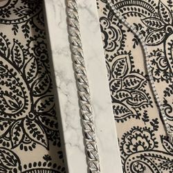 Sterling Silver Men’s Cuban Chain Bracelets