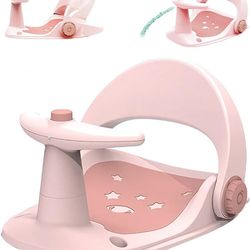 Xifaminy

Baby Bathtub Seat for Sit up Infant Toddler Bath Seat Shower Chair with Adjustable Backrest Support for 6-18 Months
