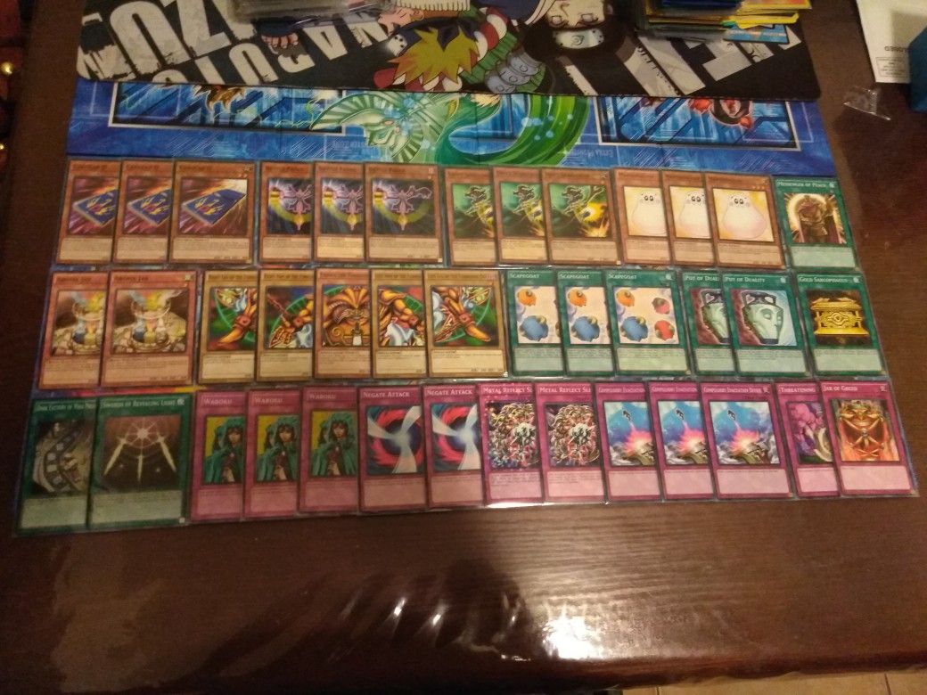 YUGIOH EXODIA STALL DECK ALL CARDS ARE MINT WITH NEW SLEEVES!!!