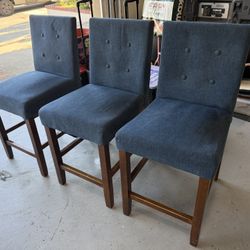 Three (3) Bar Stool Chairs