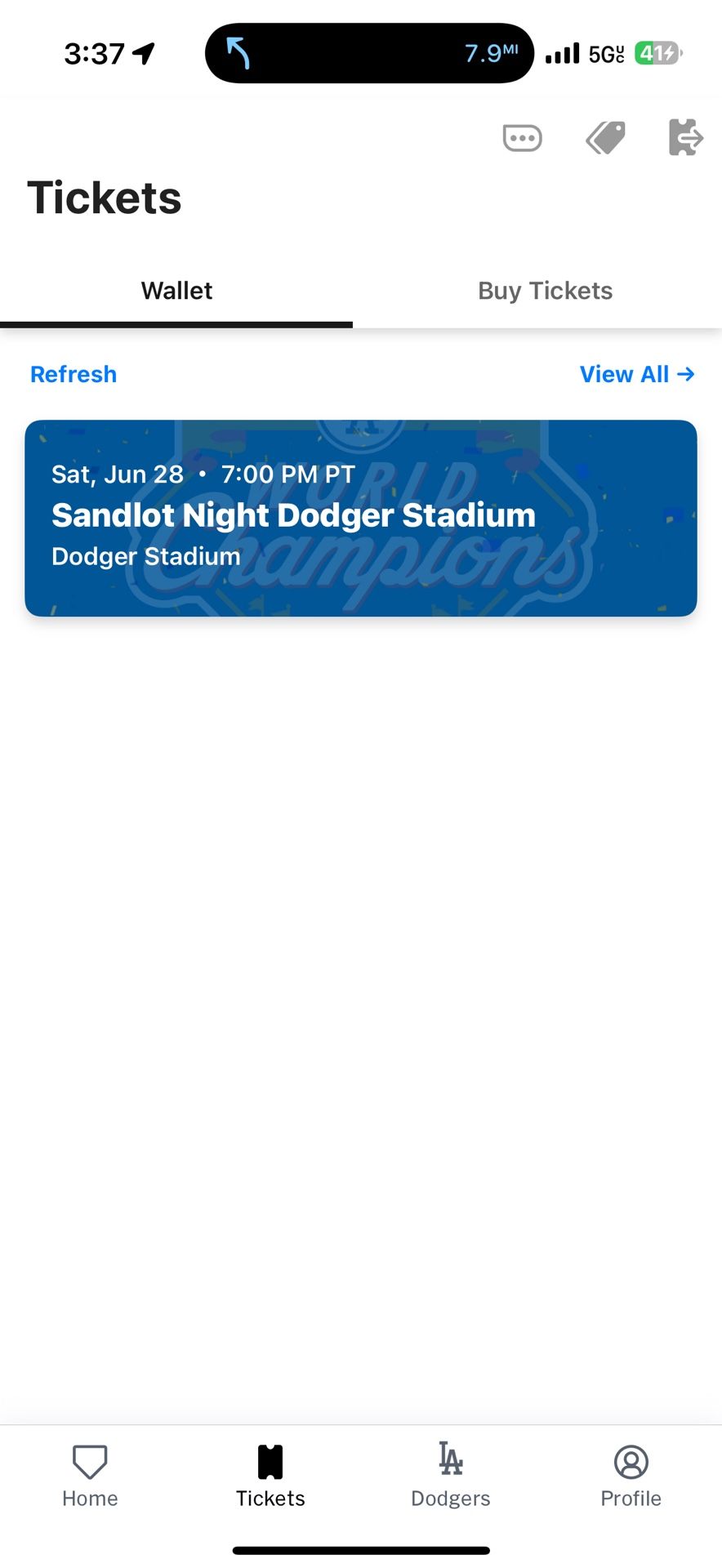 Sandlot Night Dodger Stadium