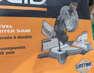 Ridgid 12 in dual bevel compound miter saw
