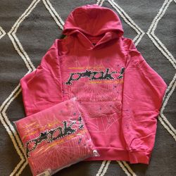 Spider Pink Punk Hoodie