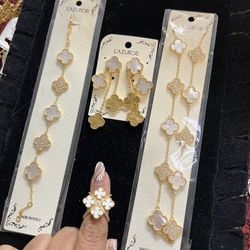 Jewellery Set Plated Gold 21 K