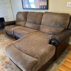 Couch With Lounge And Recliner