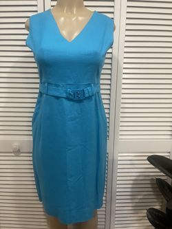 Diane Von Furstenberg Aqua Nula Dress 
